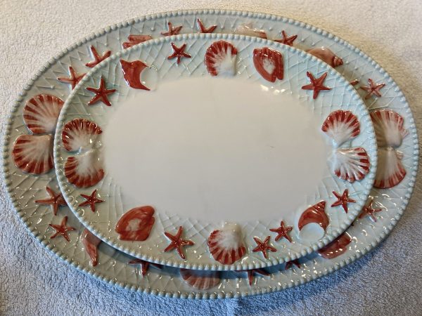 Große Platte rote Muscheln