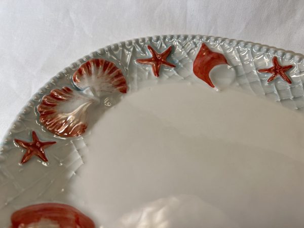 Große Platte rote Muscheln