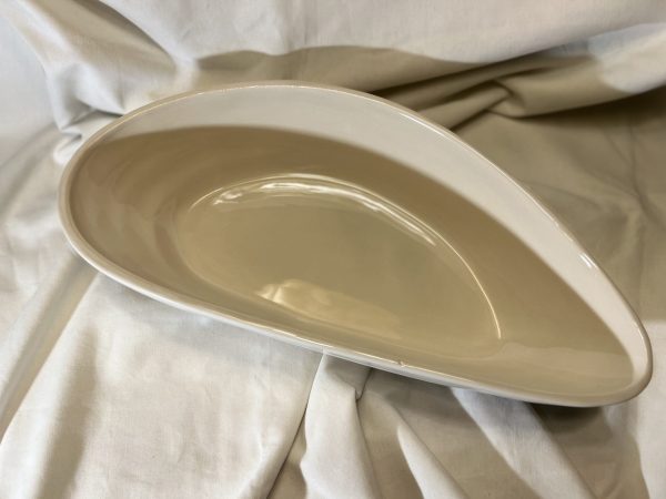 Große Muschelterrine blaues Korallenmuster