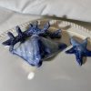 Runder Teller Blau Koralle