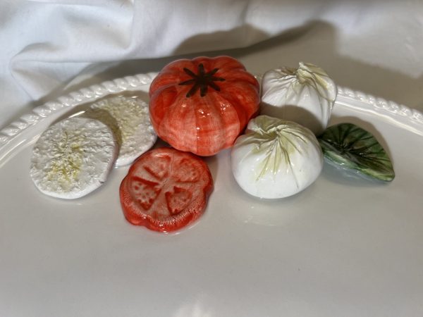 Große ovale Platte Mozzarella