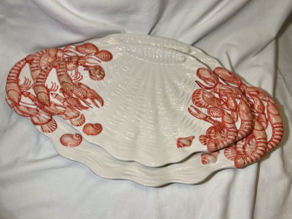 Große ovale Servierplatte Scampi