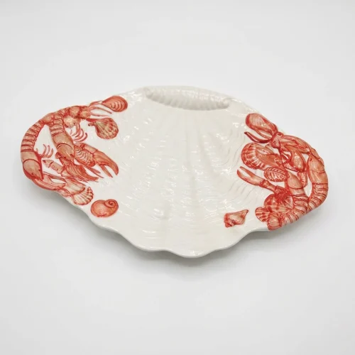 Mittlere ovale Schale Scampi