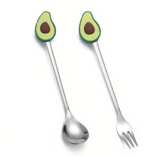 Besteckset Gabel Löffel Avocado