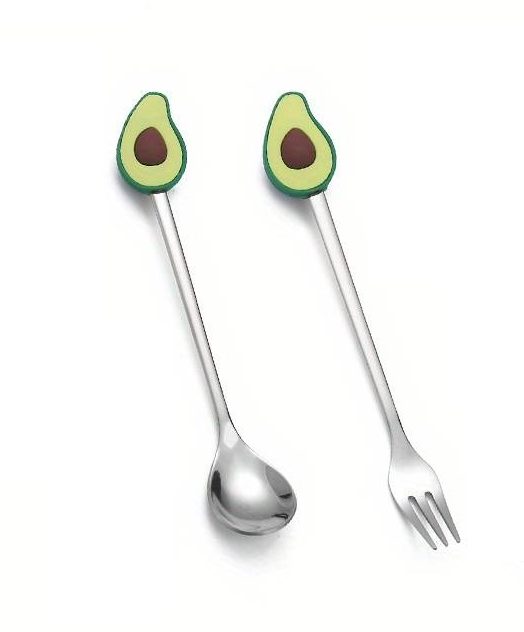 Besteckset Gabel Löffel Avocado