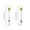 Besteckset Gabel Löffel Avocado