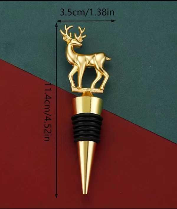 Hirsch-Flaschenstopper – Weinkorken Silber