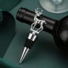 Hirsch-Flaschenstopper – Weinkorken Silber