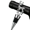 Hirsch-Flaschenstopper – Weinkorken Silber