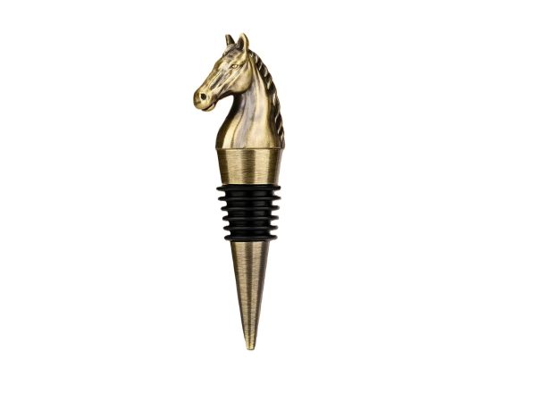 Pferde-Flaschenstopper – Weinkorken Gold