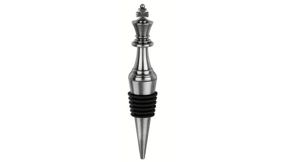 Schachfigur Flaschenverschluss - Weinkorken Silber