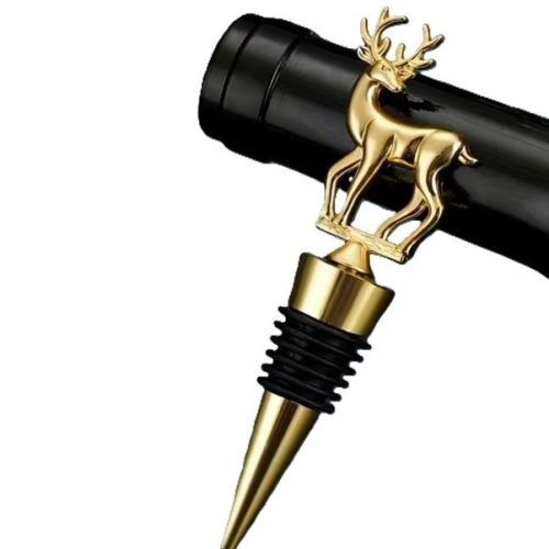 Hirsch-Flaschenstopper – Weinkorken Gold