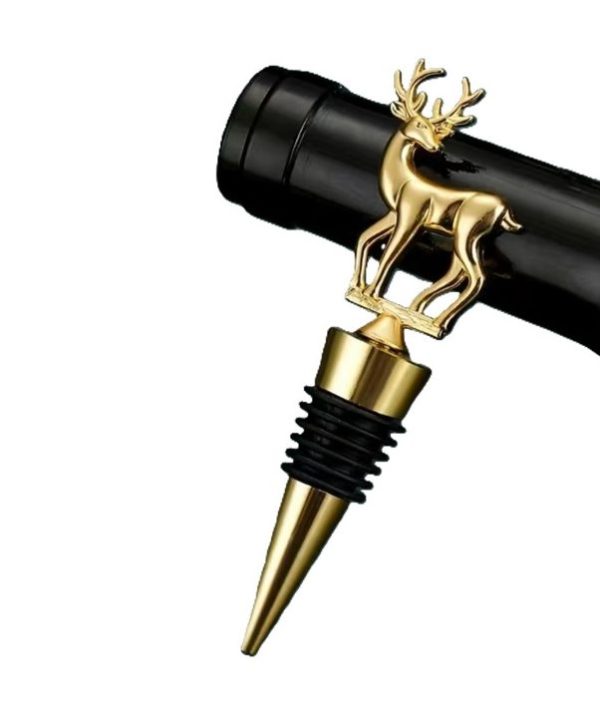 Hirsch-Flaschenstopper – Weinkorken Gold