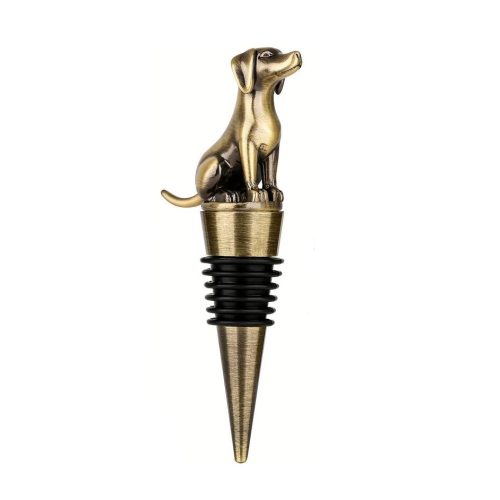 Flaschenverschluss Hund – Weinkorken Gold