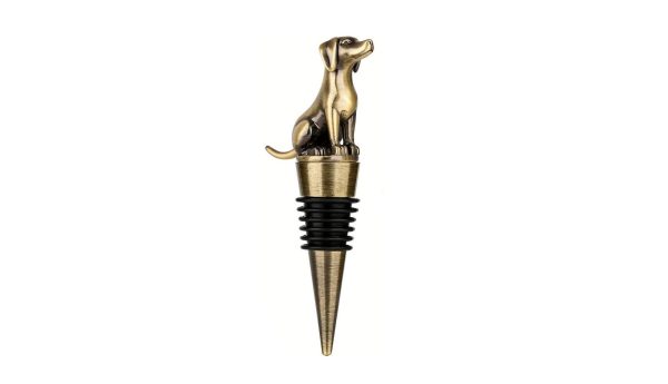Flaschenverschluss Hund – Weinkorken Gold