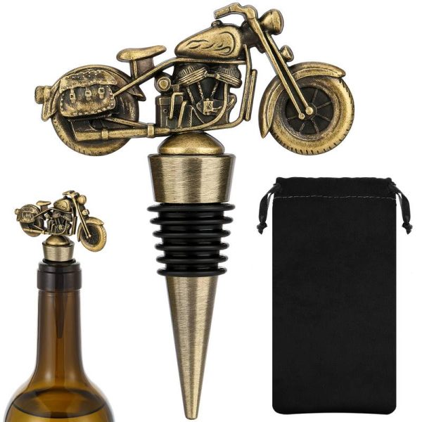 Motorrad-Flaschenverschluss – Weinkorken Gold