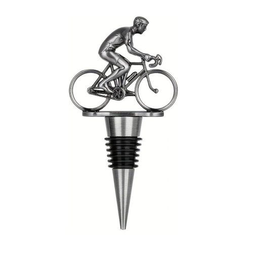 Flaschenverschluss Fahrrad – Weinkorken Silber