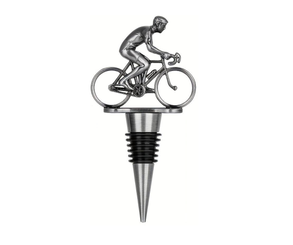Flaschenverschluss Fahrrad – Weinkorken Silber