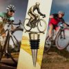 Flaschenverschluss Fahrrad – Weinkorken Silber