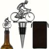 Flaschenverschluss Fahrrad – Weinkorken Silber