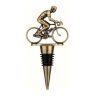 Flaschenstopper Fahrrad – Weinkorken Gold