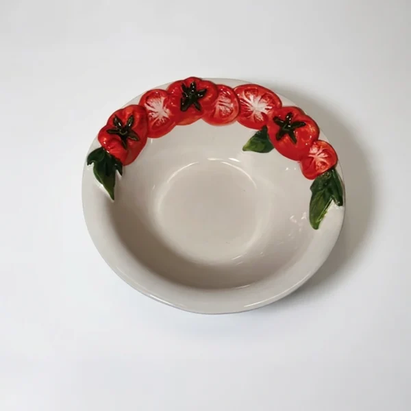 Italienisches-Tomaten-Geschirr-Keramik-Bella-Ceramics_5 Kopie 2 Mittlere Schale Tomate