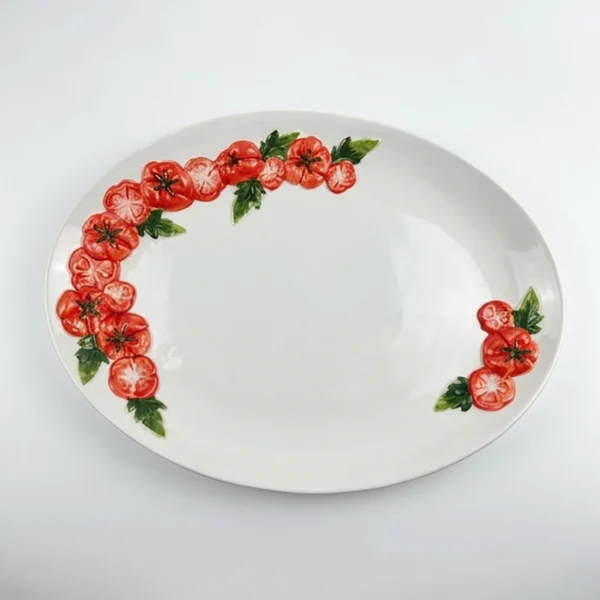 XXL ovale Schale Tomate