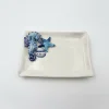 Italienisches-Seepferdchen-Geschirr-Keramik-Bella-Ceramics_48 Kopie 2 Kleiner Servierteller Seepferdchen