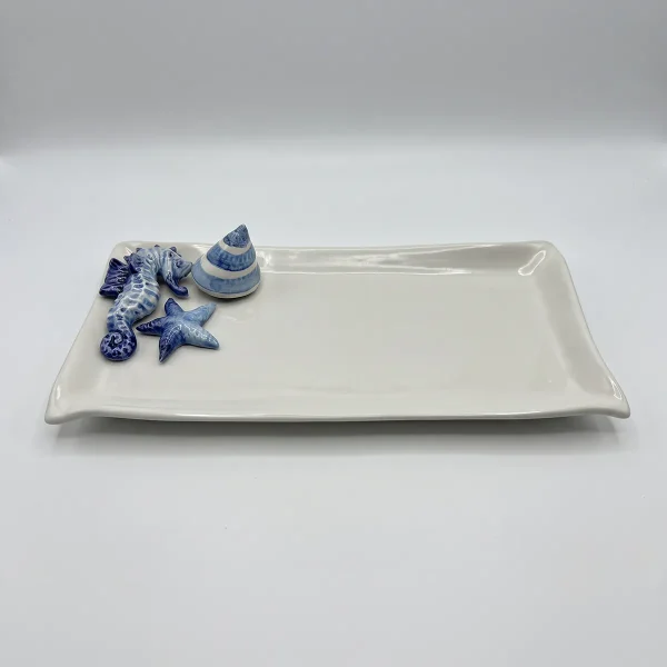 Italienisches-Seepferdchen-Geschirr-Keramik-Bella-Ceramics_IMG_0732 Kopie 3 Mittlerer Servierteller Seepferdchen
