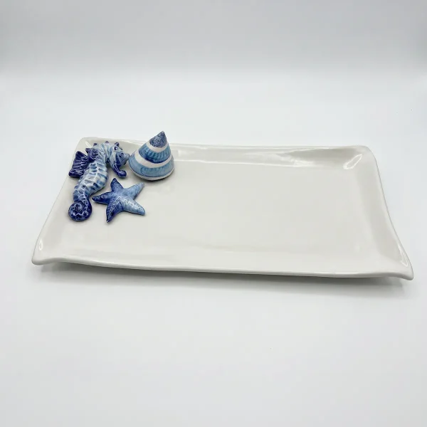 Italienisches-Seepferdchen-Geschirr-Keramik-Bella-Ceramics_IMG_0733 Kopie 3 Mittlerer Servierteller Seepferdchen