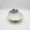 Muschelschale blau Seepferdchen