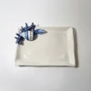 Kleiner Servierteller blaue Koralle