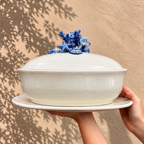 Terrine blaue Koralle