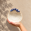 Muschelschälchen blaue Koralle