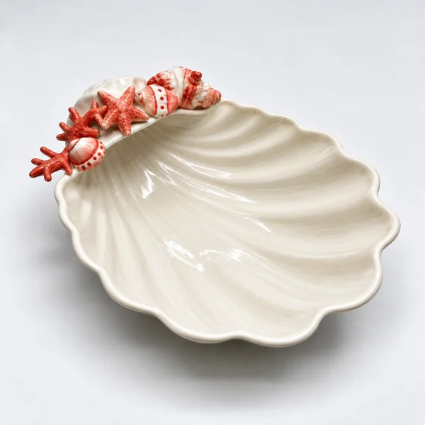 Muschelschale rote Koralle