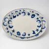 Große Schale blaue Muscheln
